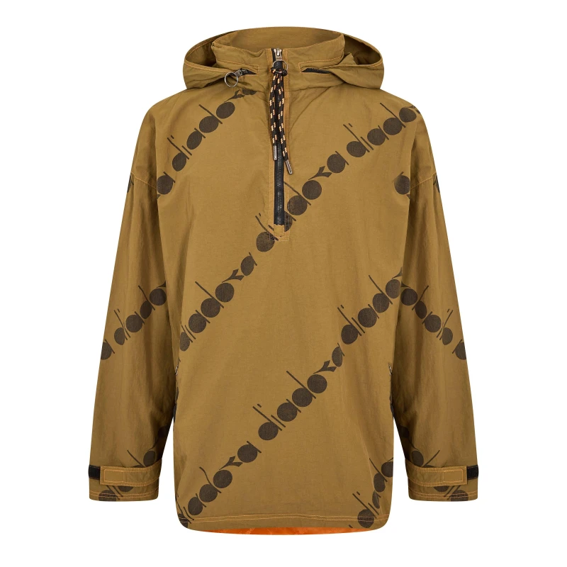 Image of Diadora Mens Anorak Rain Anorak Olive Green male S/M