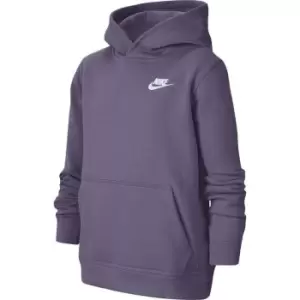 Image of Nike Sportswear Club Pullover Hoodie Junior Boys - Purple