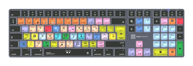 Image of Logickeyboard Logickeyboard Apple Logic Pro X2 Titan Mac UK LKB-LOGXP2-TM-UK