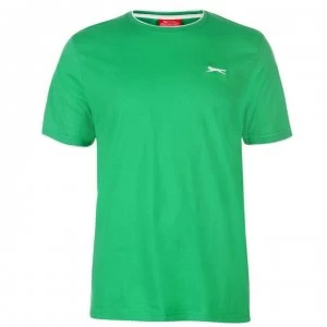 Image of Slazenger Tipped T Shirt Mens - Bright Green