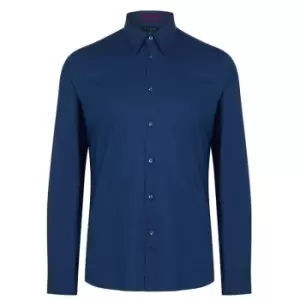Image of Ted Baker Patterned Shirt - Blue