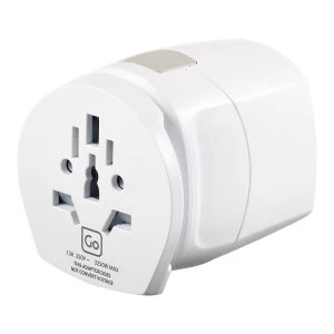 Image of Go Travel UK-Worldwide Adaptor - White