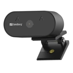 Image of Sandberg USB FHD Wide Angle Webcam with Mic, 2MP, 30fps, Glass Lens, Auto Adjusting, 120&deg; Viewing Angle, 5 Year Warranty