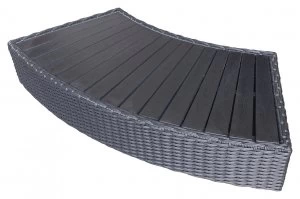 Image of Rattan Curved Step Grey.