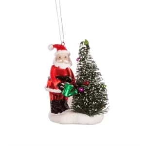 Image of Garden Santa Shaped Bauble