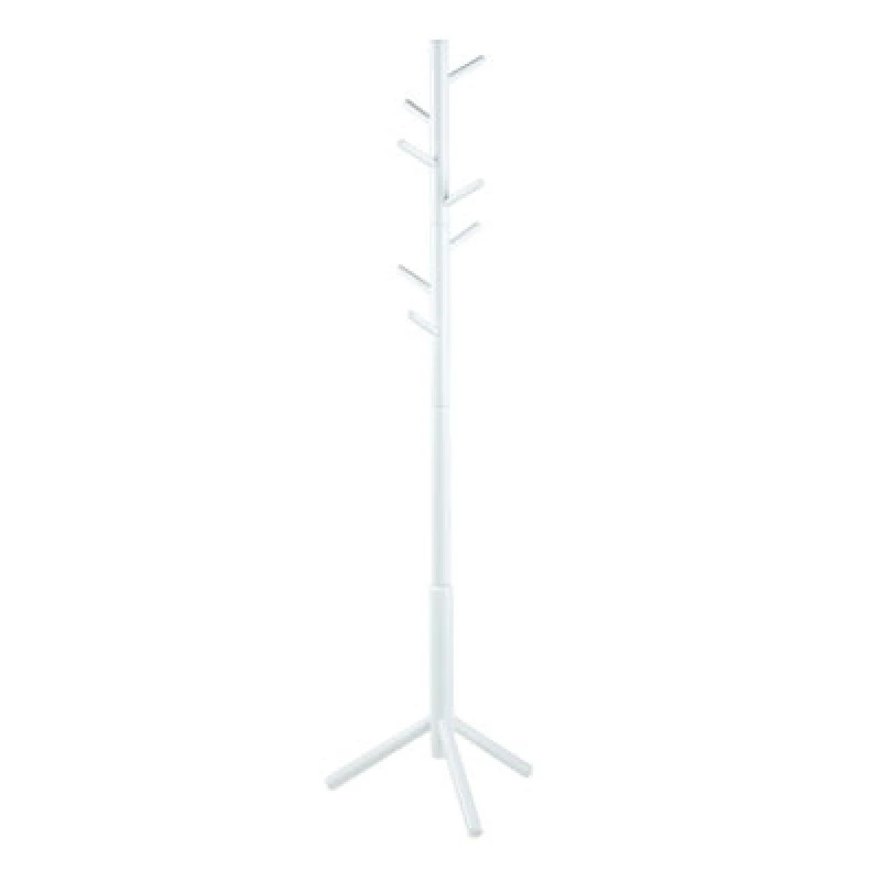 Image of Furniture To Go Bremen Coat Stand In White Lacquered Rubberwood