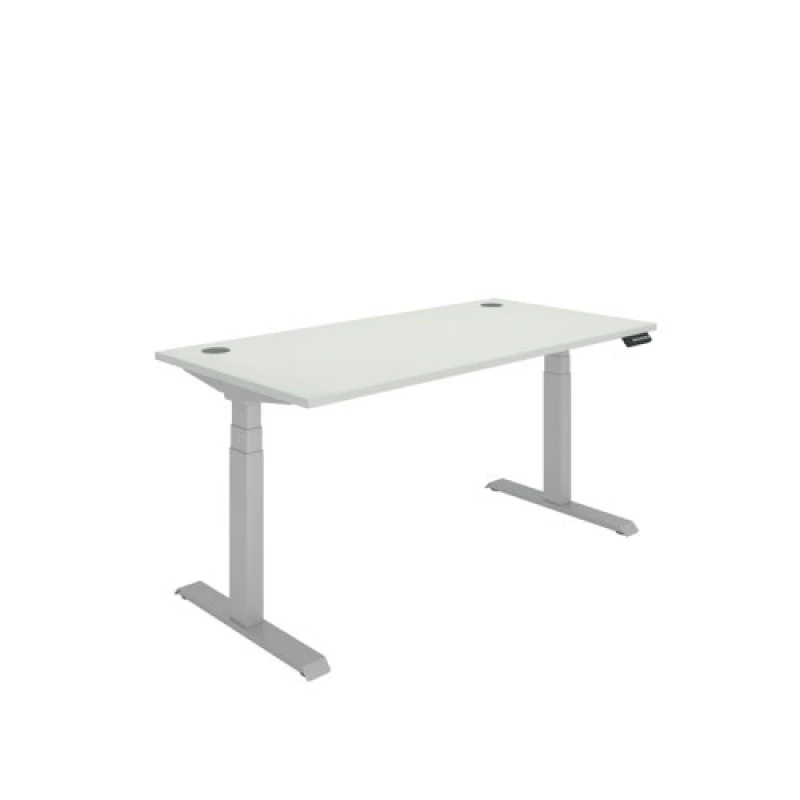 Image of Polaris Dual Motor Sit/Stand Desk 1600x800 White/Silver KF800132