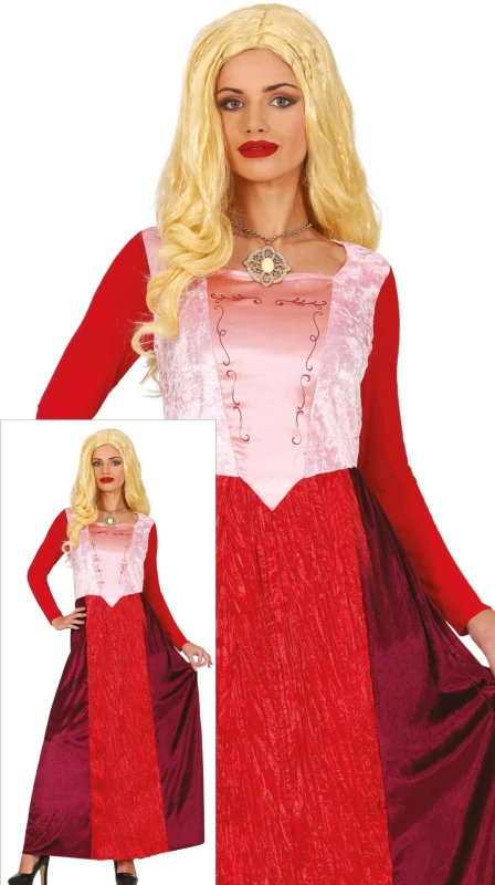 Image of Fiestas Guirca Fancy Dress Adult Sister Witch in Red Size: Large Red Unisex L
