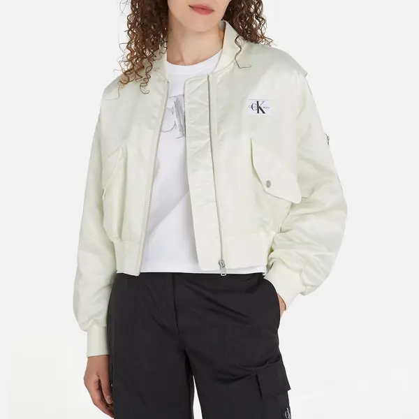 Image of Calvin Klein Jeans Shell Bomber Jacket - M