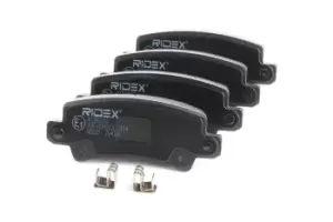 Image of RIDEX Brake pad set 402B0183 Brake pads,Brake pad set, disc brake TOYOTA,COROLLA Verso (ZER_, ZZE12_, R1_),COROLLA (ZZE12_, NDE12_, ZDE12_)