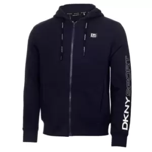 Image of DKNY Golf Zip Up Hoodie Mens - Blue