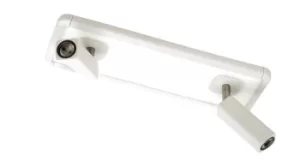 Image of Ibiza Spotlight 2 Head with Backlit Light 2x5W+10W LED White, 1500lm, 4000K