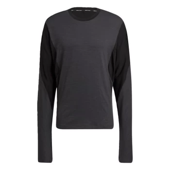 Image of adidas Wellbeing Training Long Sleeve Tee Mens - Black / Carbon