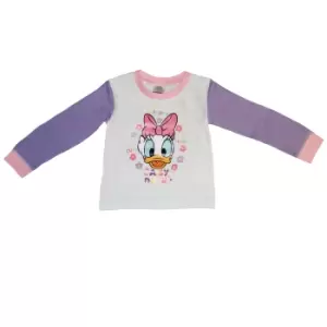 Image of Disney Baby Girls Daisy Duck Pyjama Set (18-24 months) (Pink)