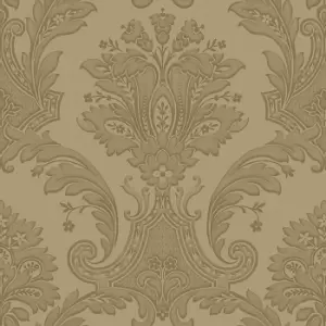 Image of Belgravia Decor Amara Damask Gold Textured Wallpaper