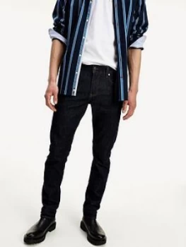 Image of Tommy Hilfiger Bleecker Slim Fit Washed Jeans - Rinse Denim