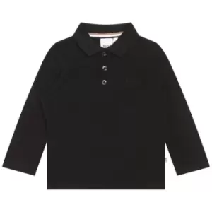 Image of Boss Boss long Sleeve Tonal Polo Shirt Infants - Black