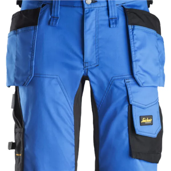Image of Snickers AllroundWork Stretch Shorts Holster Pockets - True Blue/Black - 64