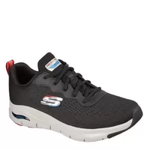 Image of Skechers Arch Fit Engineered Mesh Trainers Mens - Black