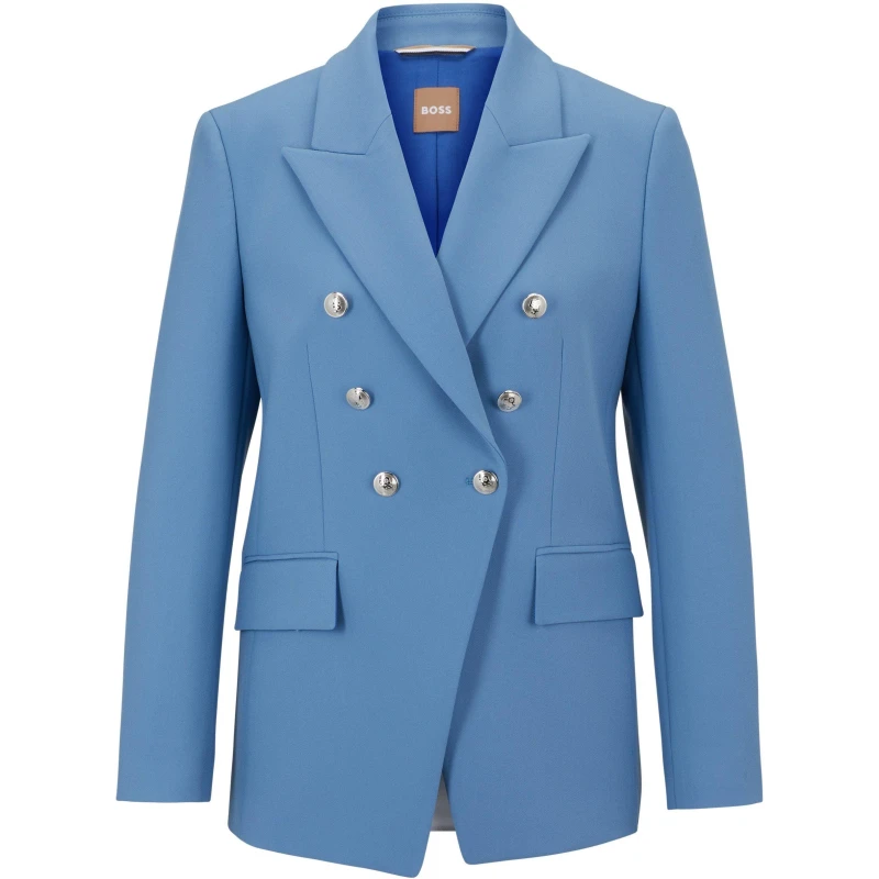 Image of Boss Womens Jelary Blazer Open Blue female 4 (XXS)