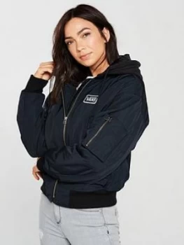Image of Vans Boom Boom Hood Jacket Black Size S Women