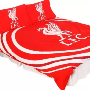 Image of Liverpool FC Pulse Duvet Set (Single) (Red/White)