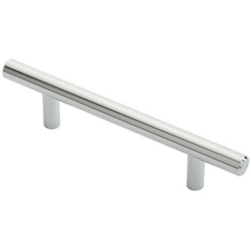 Image of Loops Round T Bar Cabinet Pull Handle 156 x 12mm 96mm Fixing Centres Chrome Multi unisex