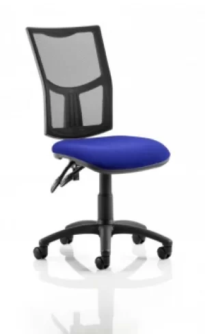 Image of Eclipse II Lever Task Operator Chair Mesh Back With Bespoke Colour Seat in Admiral Blue