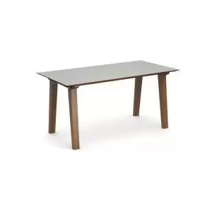 Image of Crew rectangular table 1600mm x 800mm with oak leg frame and mdf top