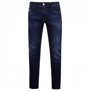 Image of Diesel Jeans Thommer Slim Skinny Jeans - Blue 82AY