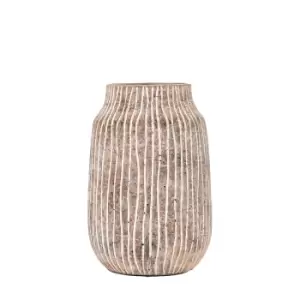 Image of Gallery Interiors Plato Vase in Earthy White / Small