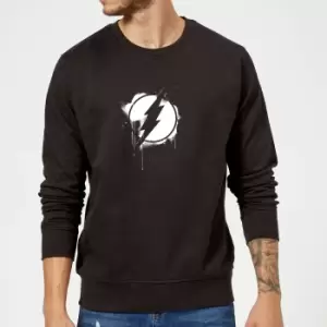 Image of Justice League Graffiti The Flash Sweatshirt - Black - M