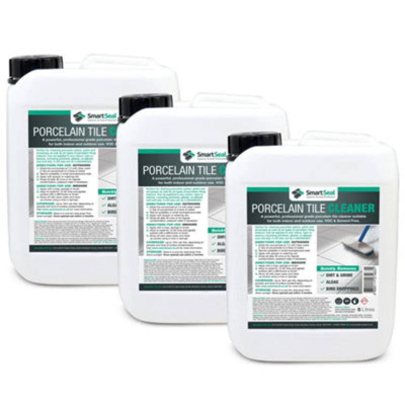 Image of Smartseal Porcelain Tile Cleaner, Ultimate Porcelain Cleaner, For Patios, Drives And Indoor Porcelain Tiles, 3 X 5L