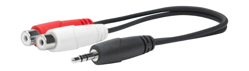 Image of Vivolink PROMJMRCAF0.2 audio cable 0.2 m 2 x RCA 3.5mm Black