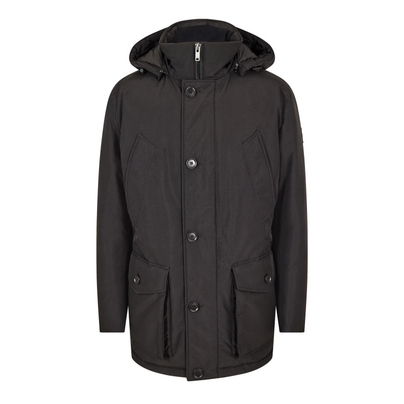 Image of Boss Mens Osiass Parka Black male 40 (50)