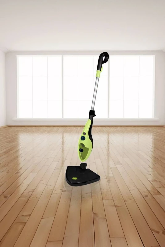 Image of Neo 10 in 1 1500W Hot Steam Mop Cleaner and Hand Steamer Green