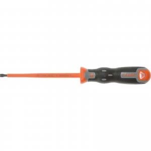 Image of Bahco Tekno+ VDE Insulated Slotted Screwdriver 4mm 100mm