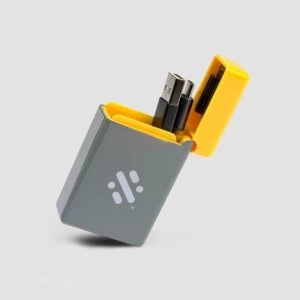 Image of Flip - Retractable 3-in-1 Charge Cable - Yellow