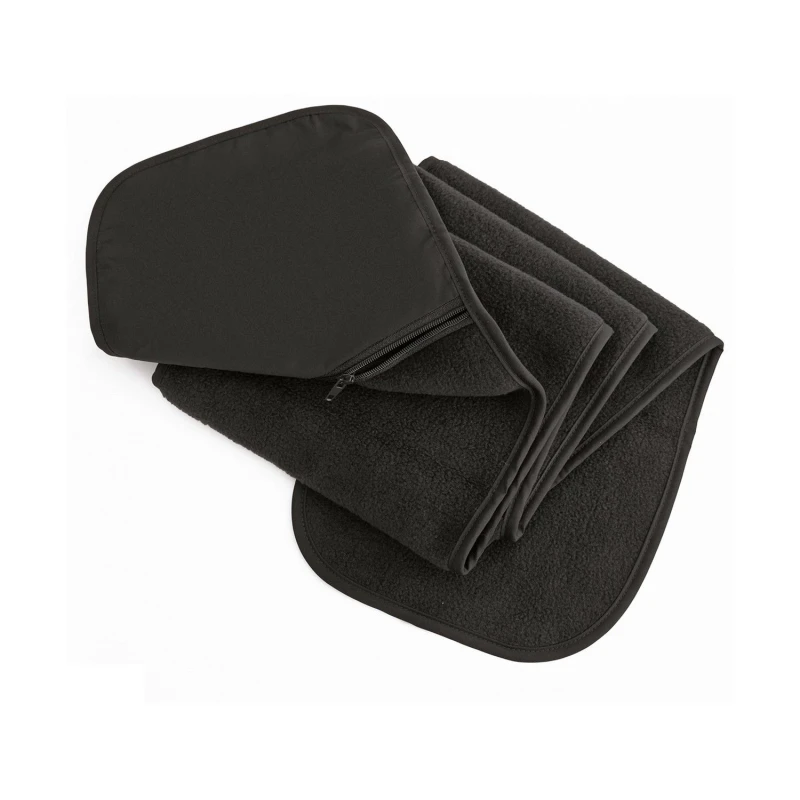 Image of Result Womens Polartherm Pocket Scarf in Black Female One Size