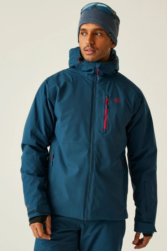 Image of Dare 2b Dare 2b Men Eagle Waterproof Breathable Insulated Skiing Jacket in Dark Blue Size: X-Large Dark Blue XL Male 5063516184959