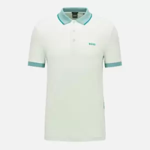 Image of BOSS Athleisure Mens Paule Polo Shirt - Open Green - M