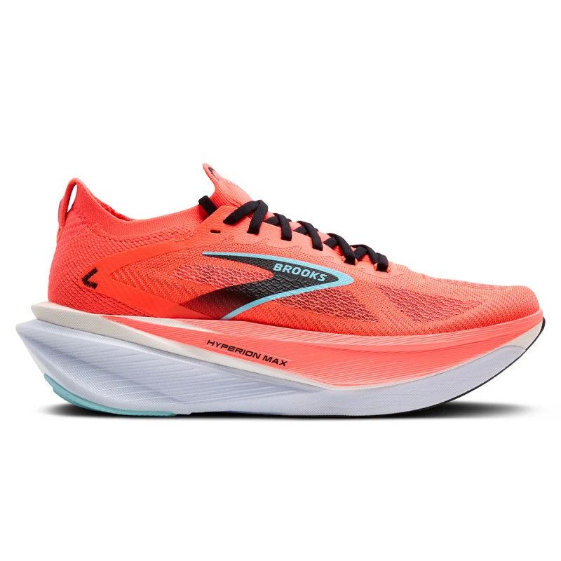 Image of Brooks Brooks Hyperion Max 3 Mens Fiery Coral/black/atomizer - Coral / Standard / 7