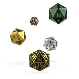 Image of Oakie Doakie Dice D20 Spindown Set (Metal)