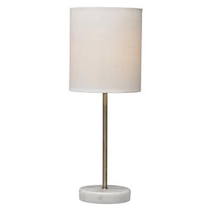 Image of Village At Home Bianco Table Lamp - Brass