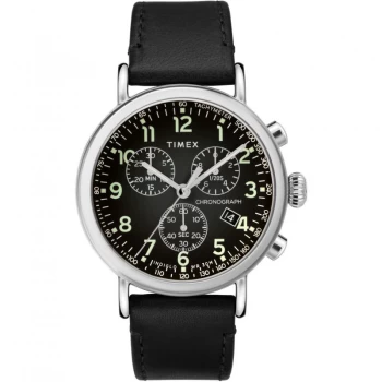 Image of Timex Black 'Standard' Chronograph Watch - TW2T21100