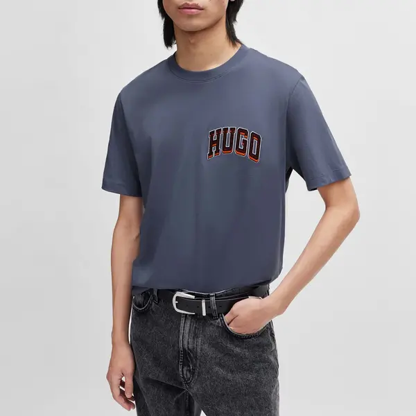Image of HUGO Dasko Logo Cotton T-Shirt - XXL