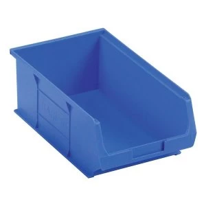 Image of Heavy Duty Polypropylene Small Parts Container W350xD205xH132mm Blue 1 x Pack of 10 Containers