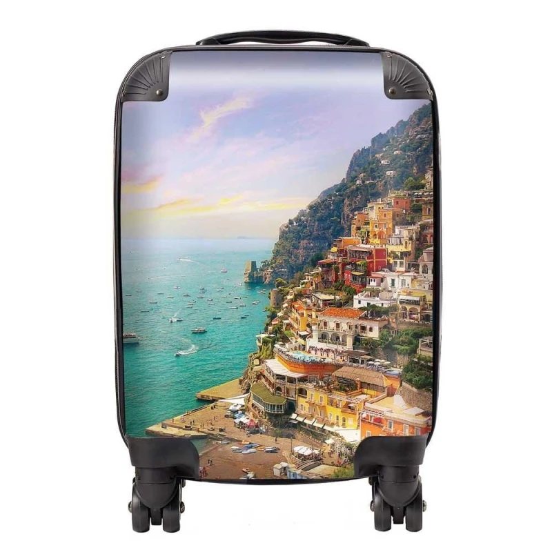Image of Warren Reed - Designer Positano, Amalfi Suitcase in Green Size: Medium Green Unisex Medium