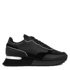 Image of Knox Perf Midnight Leather Silver