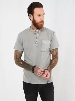 Image of Joe Browns On An Adventure Henley - Grey, Size XL, Men